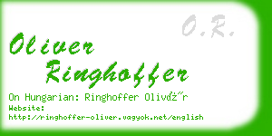 oliver ringhoffer business card